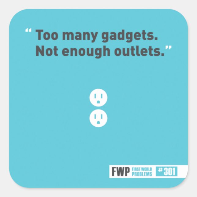 Sticker Carré Gadgets (Devant)