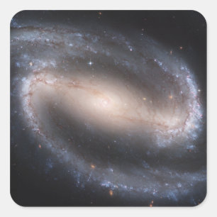 Sticker Carré Galaxie spirale barrée NGC 1300