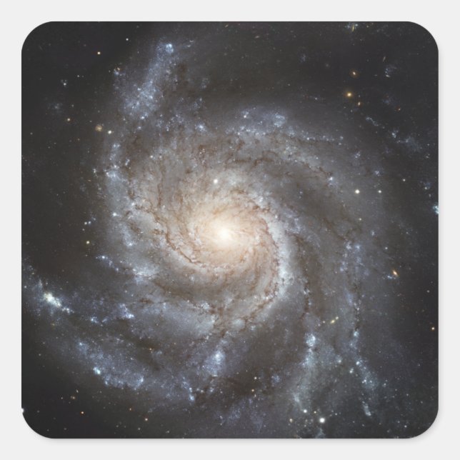 Sticker Carré Galaxie spirale Messier 101 (Devant)