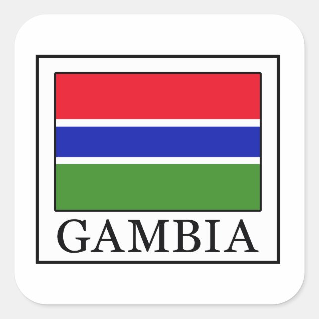 Sticker Carré Gambie (Devant)