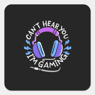 Sticker Carré Gamer Je Joue