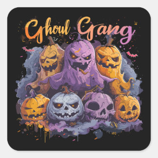 Sticker Carré Gang des goules | ExDesigner | Halloween