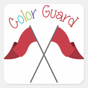 Sticker Carré Garde couleur