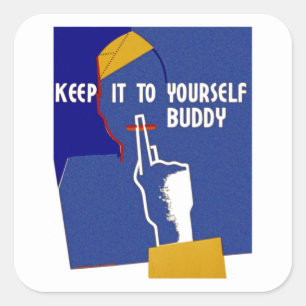 Sticker Carré Garde-Le À Ton Époux