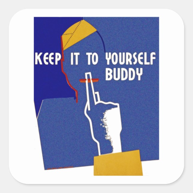 Sticker Carré Garde-Le À Ton Époux (Devant)