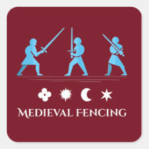 Gardes de sabre médiéval – Trois postures minimale