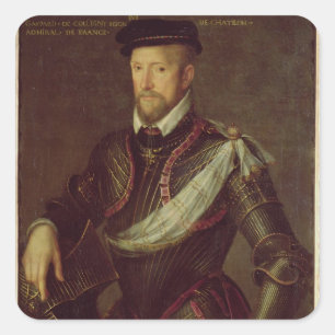 Sticker Carré Gaspard II de l'amiral de Coligny