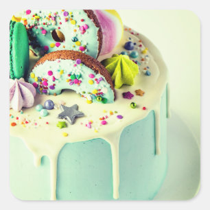 Sticker Carré Gâteau