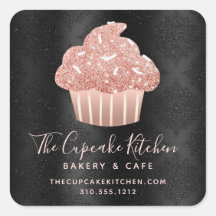 Gâteau Cupcake Pailleté Rose Gold Chef Boulangerie