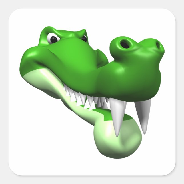 Sticker Carré Gator (Devant)