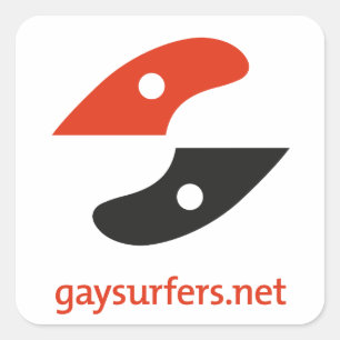 Sticker Carré GaySurfers.net LOGO + URL