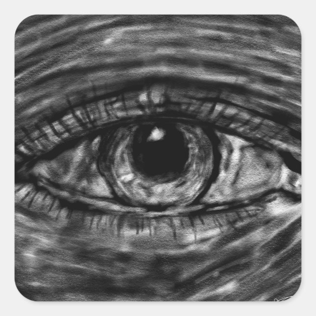 Sticker Carré Gazing Eye (Devant)