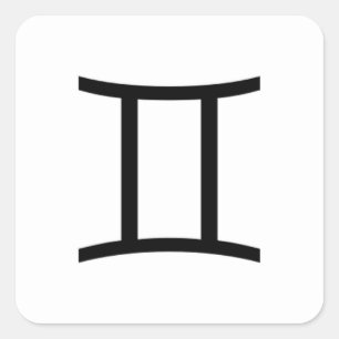 Sticker Carré Gémeaux