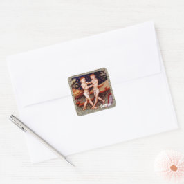 Sticker Carré Gemini Jumeaux Zodiac Signal Anniversaire