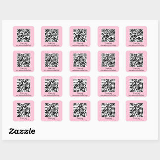 Sticker Carré Générateur d'URL de code QR personnalisé