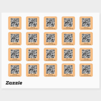 Sticker Carré Générateur d'URL de code QR personnalisé