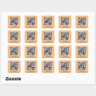 Sticker Carré Générateur d'URL de code QR personnalisé