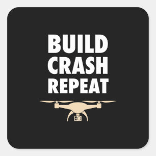 Sticker Carré Générer un drone de répétition de plantage