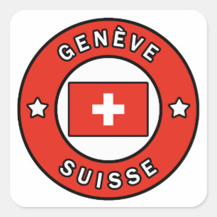 Sticker Carré Genève Suisse