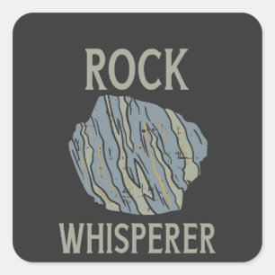Sticker Carré Géologie - Rock Whisperer