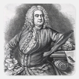 Sticker Carré George Frederick Handel, 1749