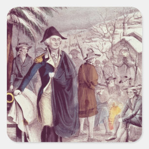 Sticker Carré George Washington à Valley Forge