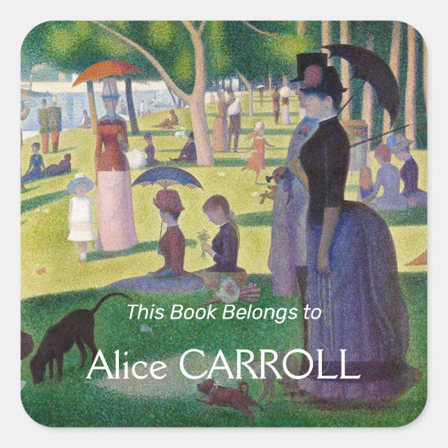 Sticker Carré Georges Seurat - Un dimanche sur La Grande Jatte (Devant)