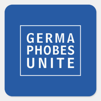 Sticker Carré Germaphobes Unite Funny Citation