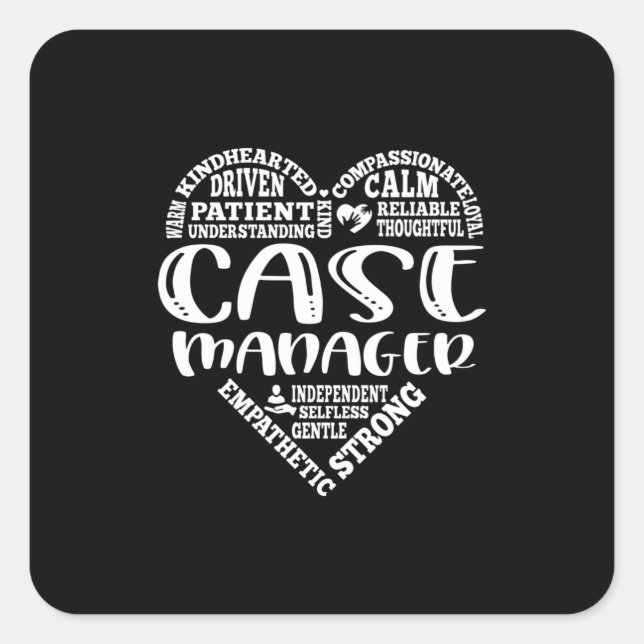 Sticker Carré Gestionnaire coque, Résultats de l'intervenant soc (Devant)