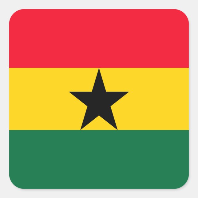 Sticker Carré Ghana (Devant)
