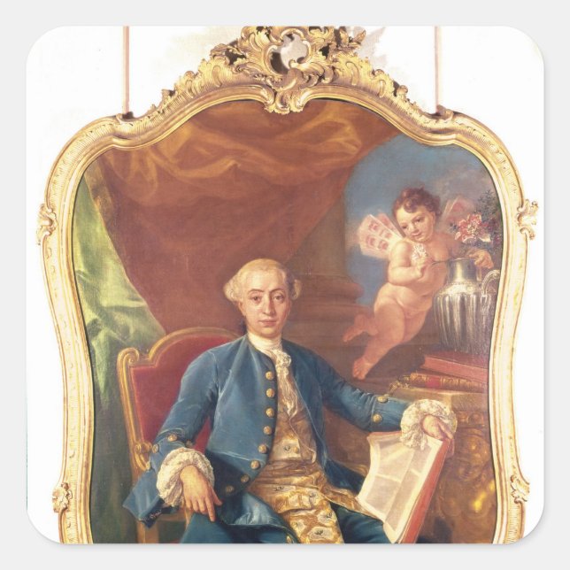 Sticker Carré Giacomo Casanova (Devant)