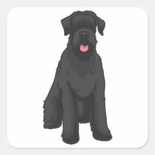 Sticker Carré Giant Schnauzer
