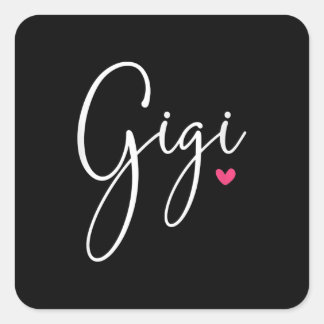 Sticker Carré Gigi Cadeaux femmes grand-mère cadeaux de Noël pet