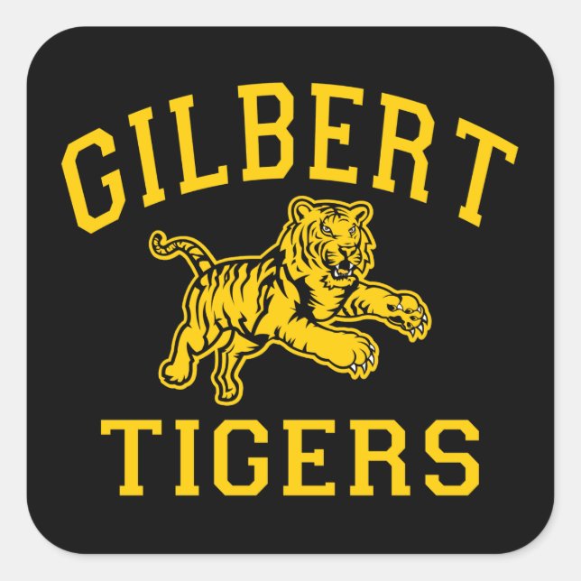 Sticker Carré Gilbert Tigers (Devant)