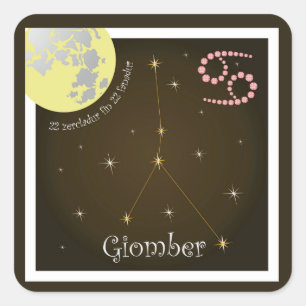 Sticker Carré Giomber 22 zercladur fin 22 fanadur
