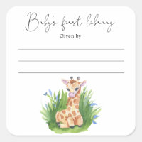 Giraffe - Baby shower, livres pour bébé