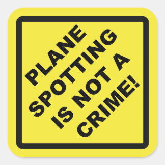 Sticker Carré Glisse Spotting IS Not à Crime !