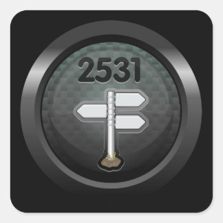 Sticker Carré Glitch Achievement super duper monde pper