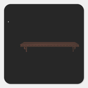 Sticker Carré Glitch sac de mobilier trophycase fantaisie