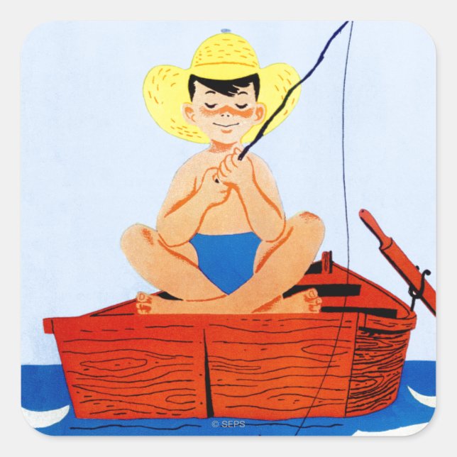 Sticker Carré Go Fish (Devant)