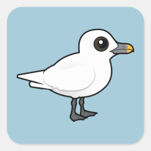 Sticker Carré Goéland ivoire Birdorable