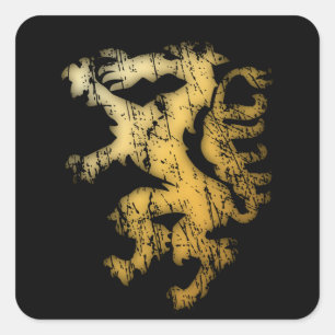 Sticker Carré Gold Steiermark Armoiries Panther Autriche