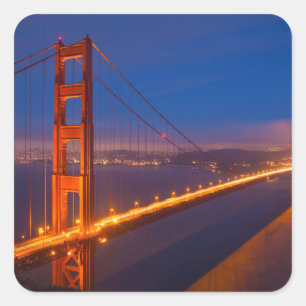 Sticker Carré Golden Gate Bridge, Californie