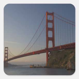 Sticker Carré Golden Gate Bridge et San Francisco 3