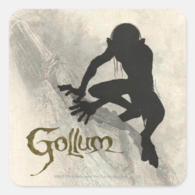 Sticker Carré GOLLUM™ Concept Sketch (Devant)