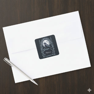 Sticker Carré Gothique Corbeau Académie Sombre