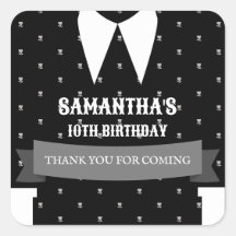 Gothique Petite fille en robe noire Anniversaire