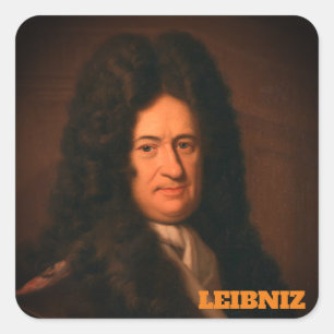 Sticker Carré Gottfried Wilhelm Leibniz (vers 1695)