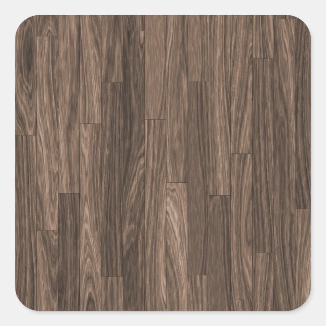 Sticker Carré Grains de bois Imprimé, Motif de grains de bois, D (Devant)