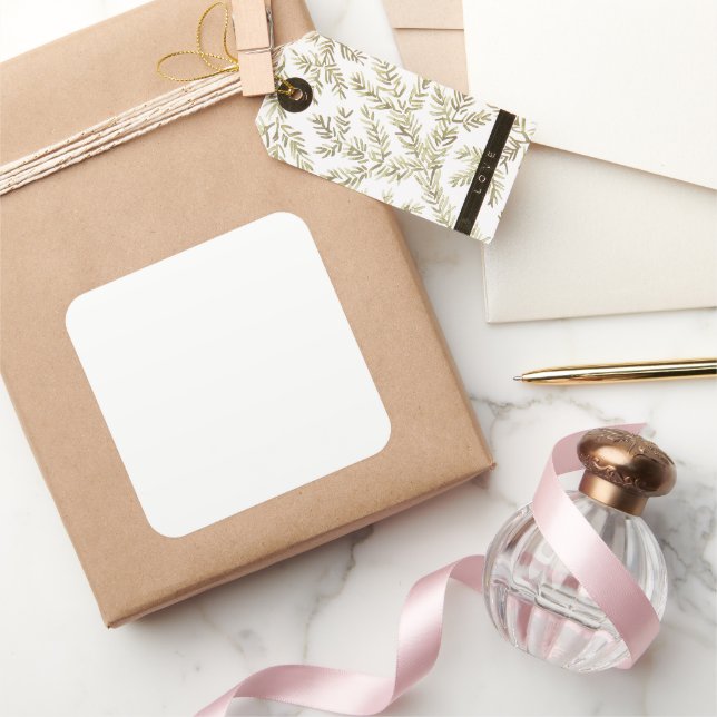 Sticker Carré Grand blanc (Cadeaux)